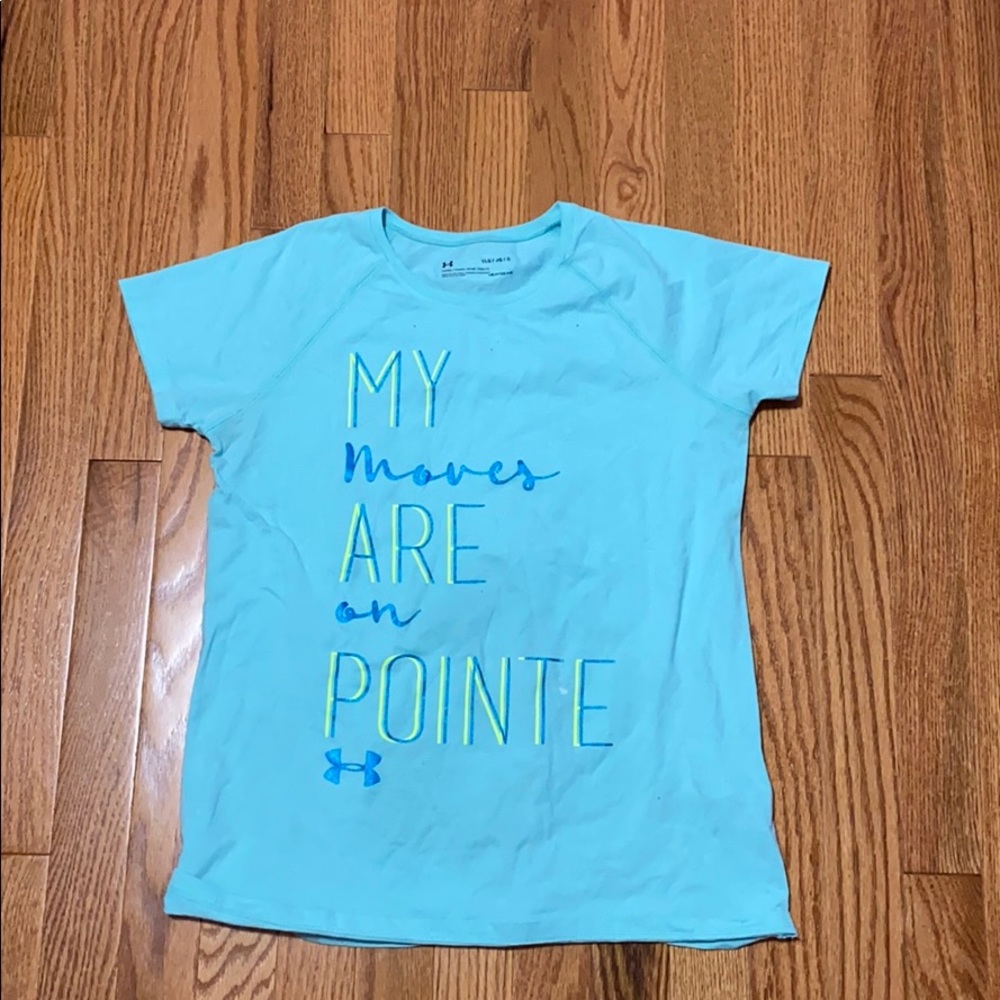 Kids active wear under armor blue